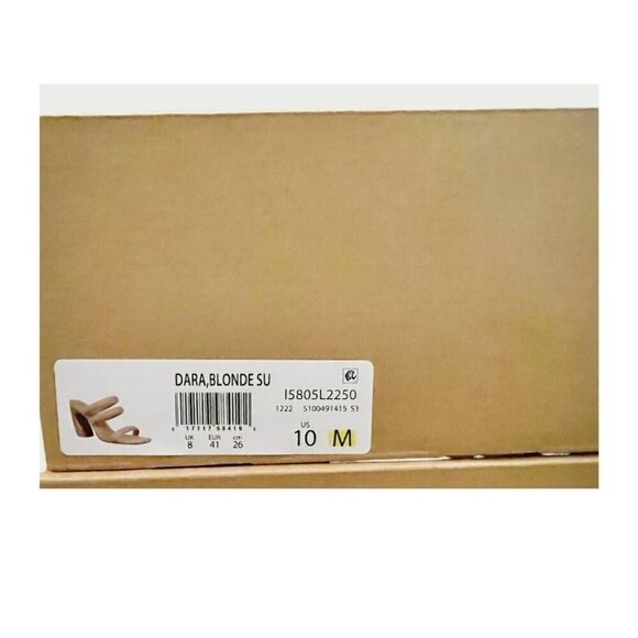 Vince Womens Tan Suede Strappy Open Toe Slip On Block Heel Sandals Sz 10 M New - Picture 10 of 14